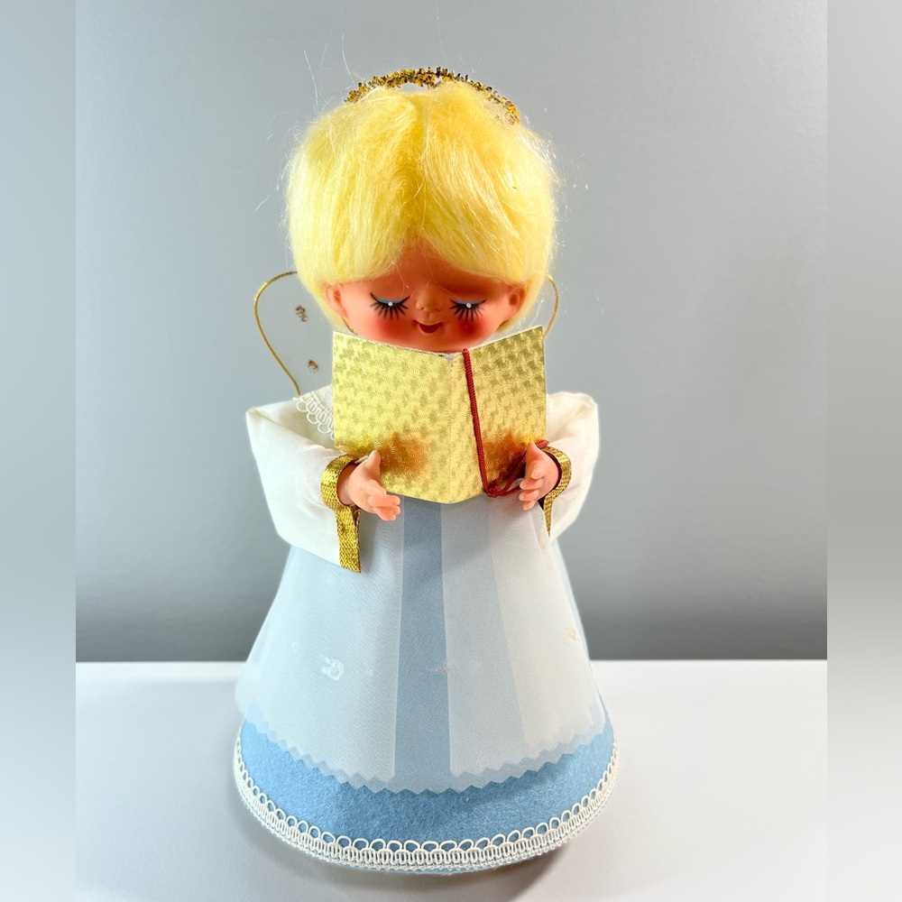 Vintage musical revolving angel